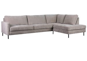 Como 3-seter hjørnesofa med åpen ende (høyre)