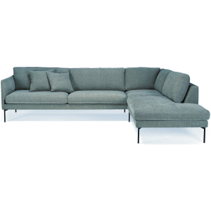 Elegante 3-seter hjørnesofa med åpen ende (høyre)